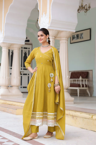 Pure cotton ethnic kurta set with trousers