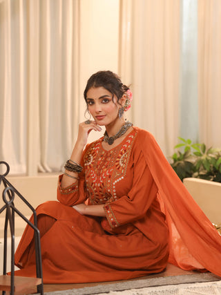 Pure cotton kurta trousers dupatta set