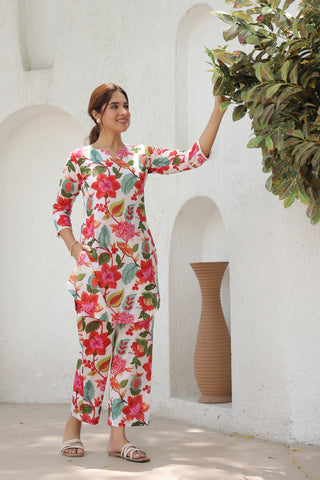 Pure cotton printed tunic outfit