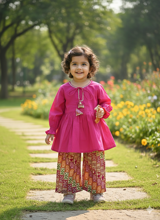 Round neck clothing set for kids