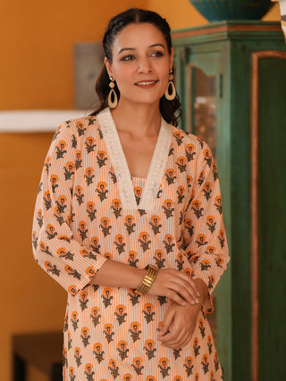 Women Cotton Printed Kurta