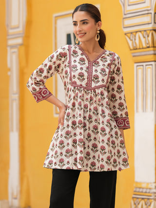 Women Printed Pure Cotton Top