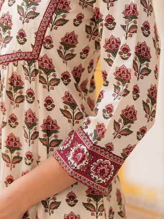 Women Printed Pure Cotton Top