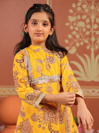 Girls Ethnic Motifs Printed Cord Set