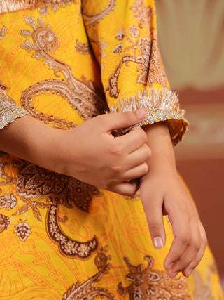 Girls Ethnic Motifs Printed Cord Set