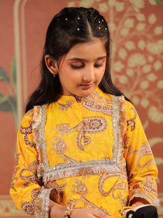 Girls Ethnic Motifs Printed Cord Set