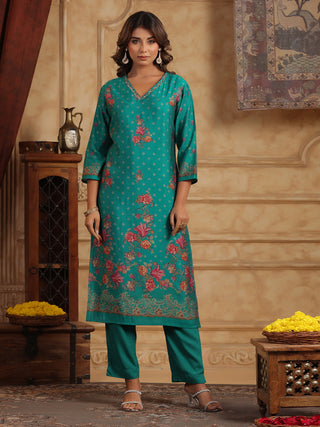 Ethnic Motifs Printed Kurta With Trousers & Dupatta