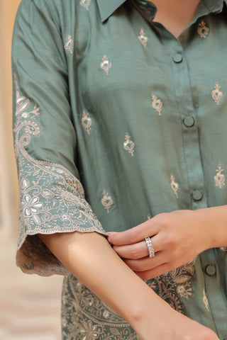 Women Embroidered Co-ord Set