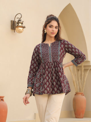 Print Cotton Top