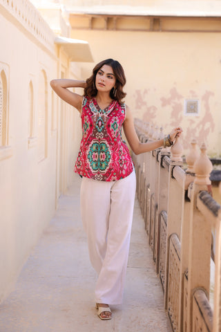 Ethnic Motif Printed Top