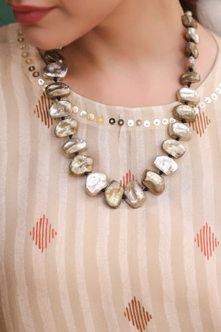 Printed Round Neck Tunic With Trouser