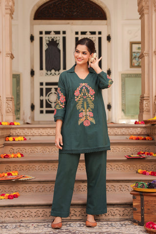 Women's Printed Tunic and Trouser Co-Ord Set