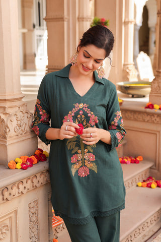 Women's Printed Tunic and Trouser Co-Ord Set