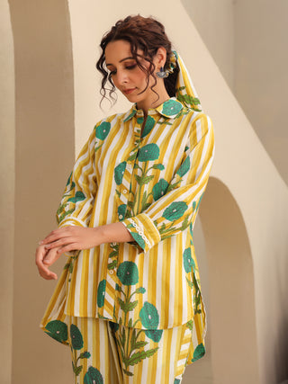 Shirt style trouser set