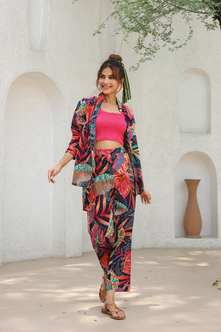 Smocked Printed Co-ord Set