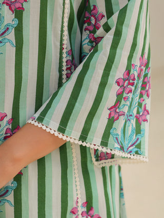 Striped cotton kurta