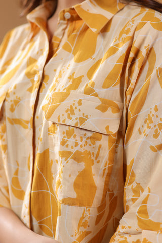 Stylish Abstract Cotton Top