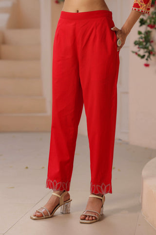 Stylish Floral Kurta with Trousers
