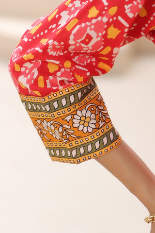 Stylish Floral Longline Cotton Top