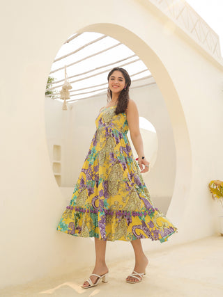 Stylish Printed Cotton Dress
