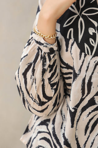 Stylish Printed Cotton Shirt Top