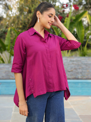 Stylish magenta shirt for women