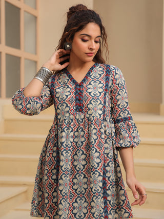 Stylish printed cotton tunic