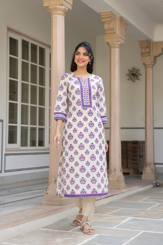 Thread Work Kurta