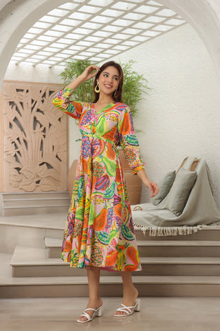 Tie-Up Ethnic Dress