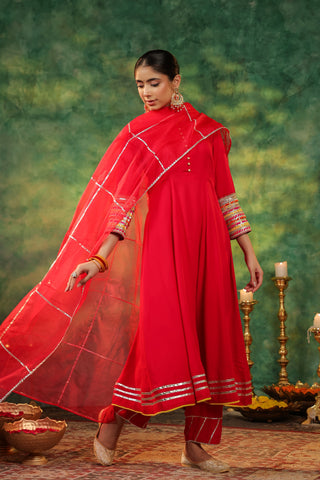 Traditional Anarkali Suit Set