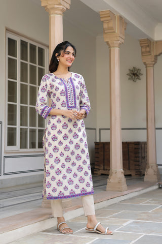 Traditional Purple Kurta