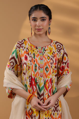 Traditional yellow kurta set