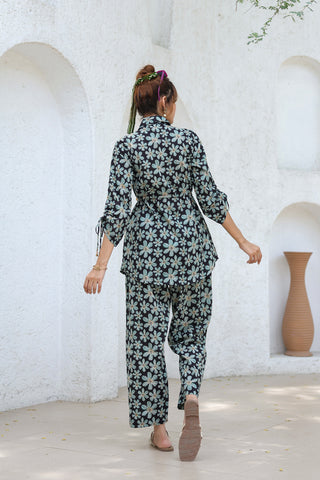 Tunic with Trousers Cotton Set