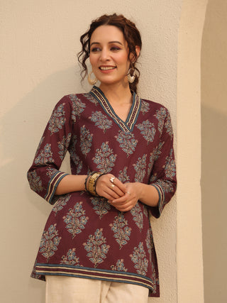 Wine Casual Cotton Top