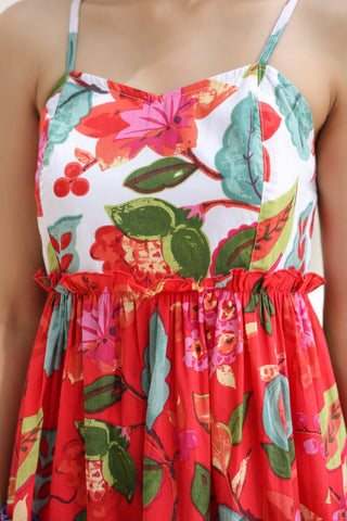 Women Cotton Fit & Flare Midi Dress