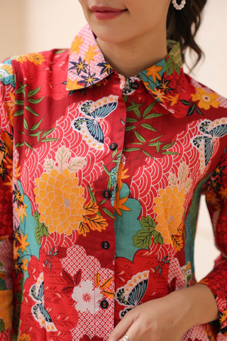 Women Cotton Floral Casual Top