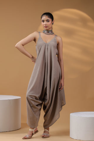 Women Cotton Strap Jumpsuit