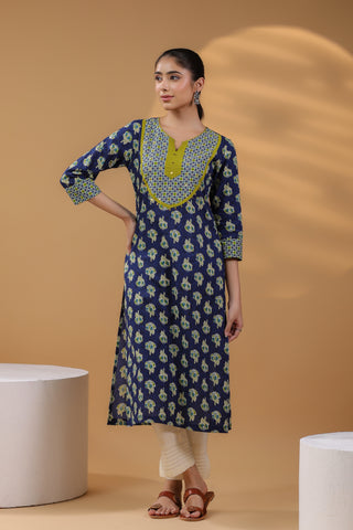 Women Ethnic Motif Cotton Kurta
