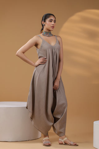 Women Sleeveless Cotton Jumpsuit