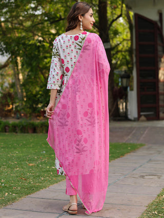Women ethnic floral kurta set