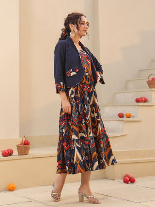 Women ethnic midi dress