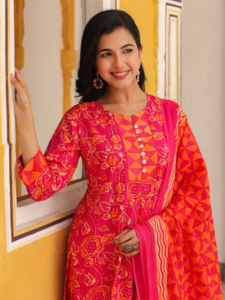 Women festive kurta with dupatta