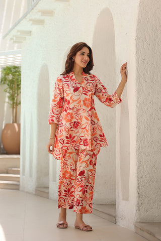 Women’s cotton top pant set