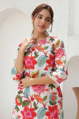 Women’s cotton tunic with pants