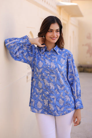 Women's floral printed shirt