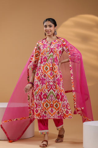 Women’s pink ethnic kurta set