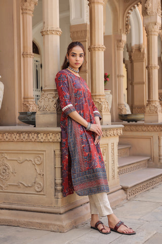 Women stylish floral kurta