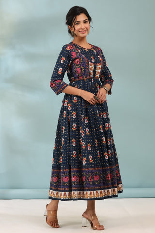 Women Printed Pure Cotton Ethnic Dresses