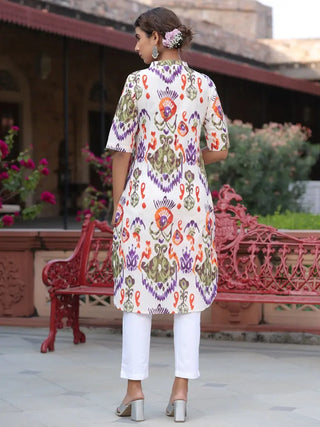 Women Multi Abstract Printed Kurta