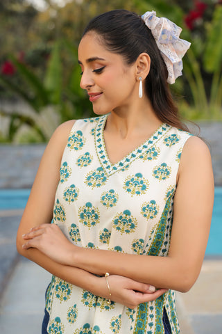 breathable cotton top women